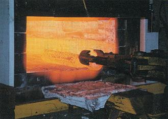 Steel forging furnace furnace